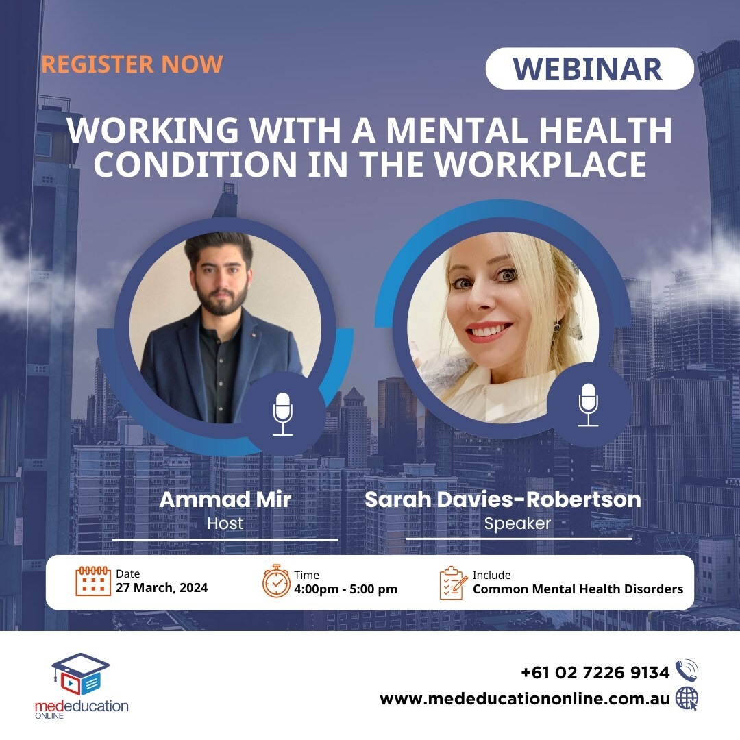 Working with a mental health condition in the workplace